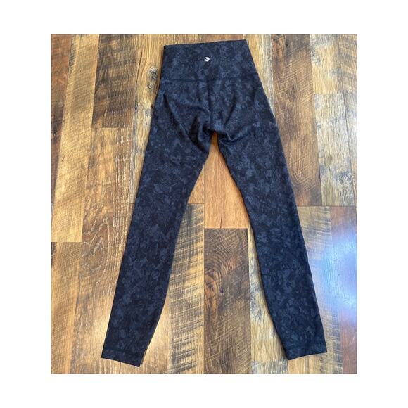 Lululemon Wunder Train High Rise Tight 25" Hideaway Camo Deep Coal Size 2 - Picture 1 of 4